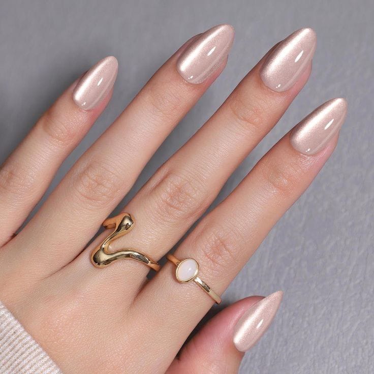 Press on Nails Square/Almond Cat’s Eye False Nails