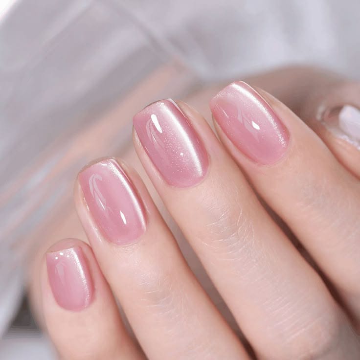 Press on Nails Square/Almond Cat’s Eye False Nails