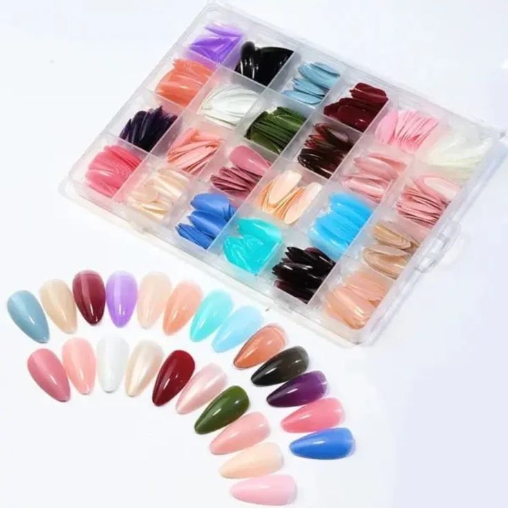 Nails With Box , 24 Sets Nails Tray (576 Pcs)