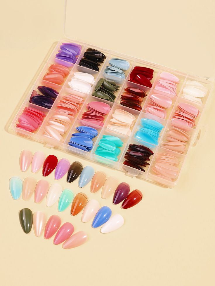Nails With Box , 24 Sets Nails Tray (576 Pcs)