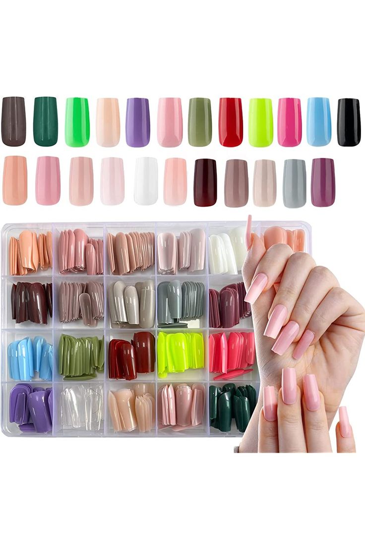Nails With Box , 24 Sets Nails Tray (576 Pcs)