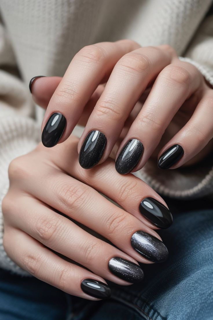 Press on Nails Square/Almond Cat’s Eye False Nails