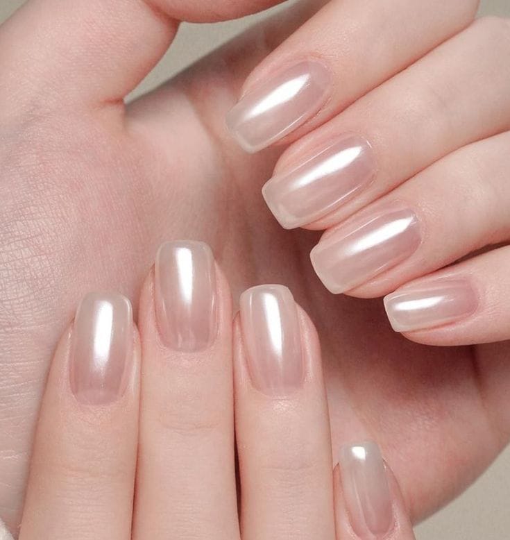 Press on Nails Square/Almond Cat’s Eye False Nails