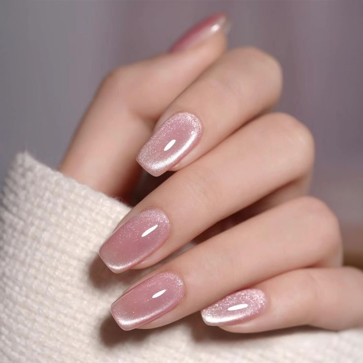 Press on Nails Square/Almond Cat’s Eye False Nails