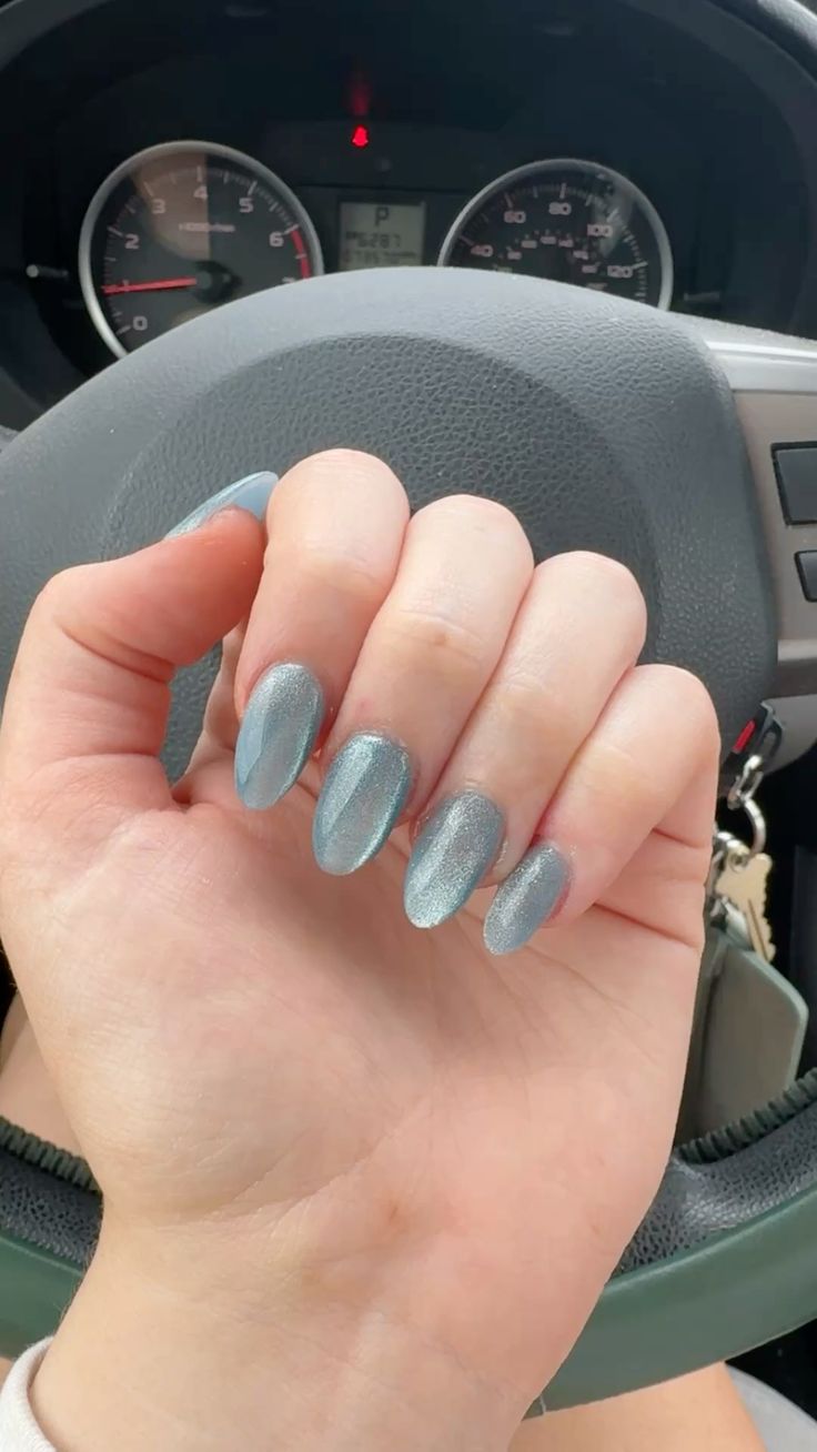 Press on Nails Square/Almond Cat’s Eye False Nails