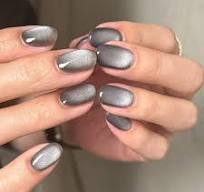 Press on Nails Square/Almond Cat’s Eye False Nails
